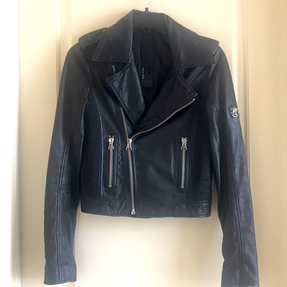 Joe’s Jeans leather moto jacket
